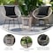 Flash Furniture 3PC Tan Rattan Set-Side Table-Black Cushions TW-VN017-18-TAN-BK-GG - alternate 3